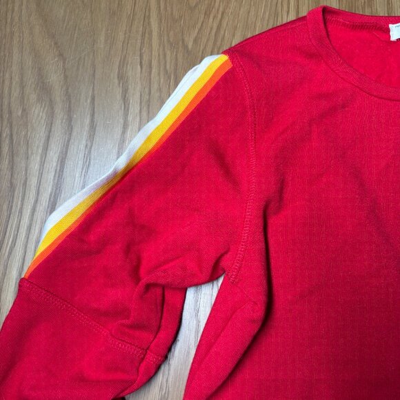 Project Social T x Urban Outfitters Red Stripe Sleeve Pullover – Women’s XS - Picture 3 of 10